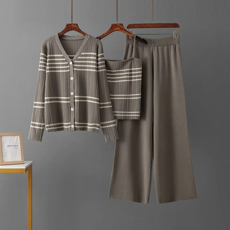 Brooklyn™ - Bequemes Strickset mit Streifen