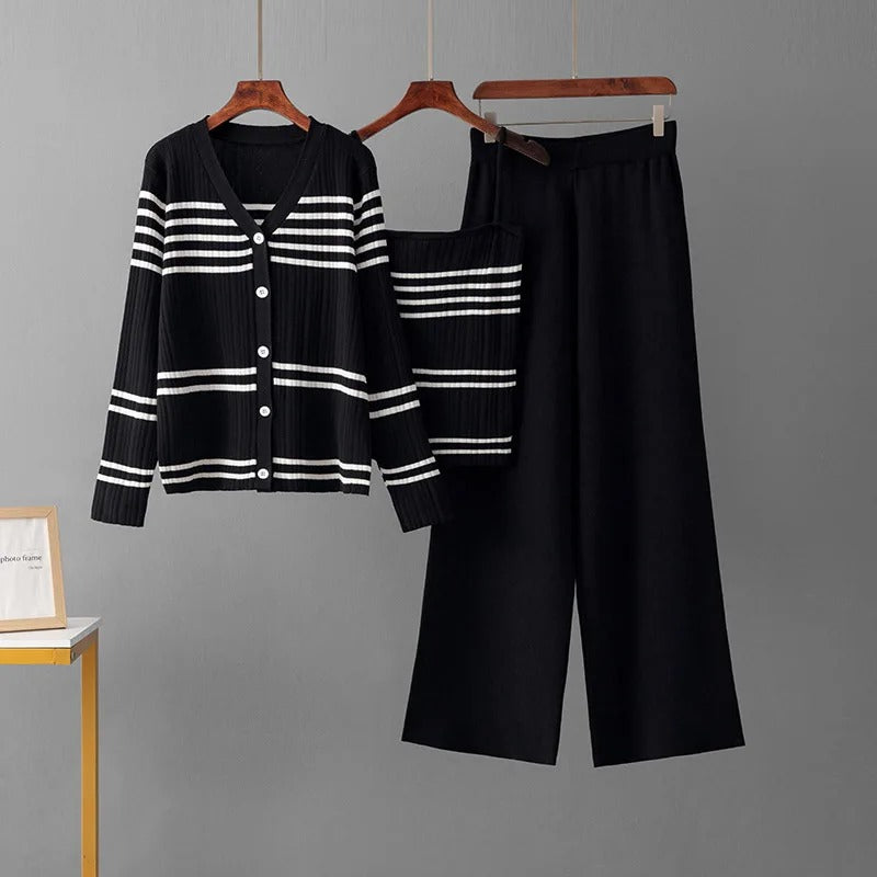 Brooklyn™ - Bequemes Strickset mit Streifen