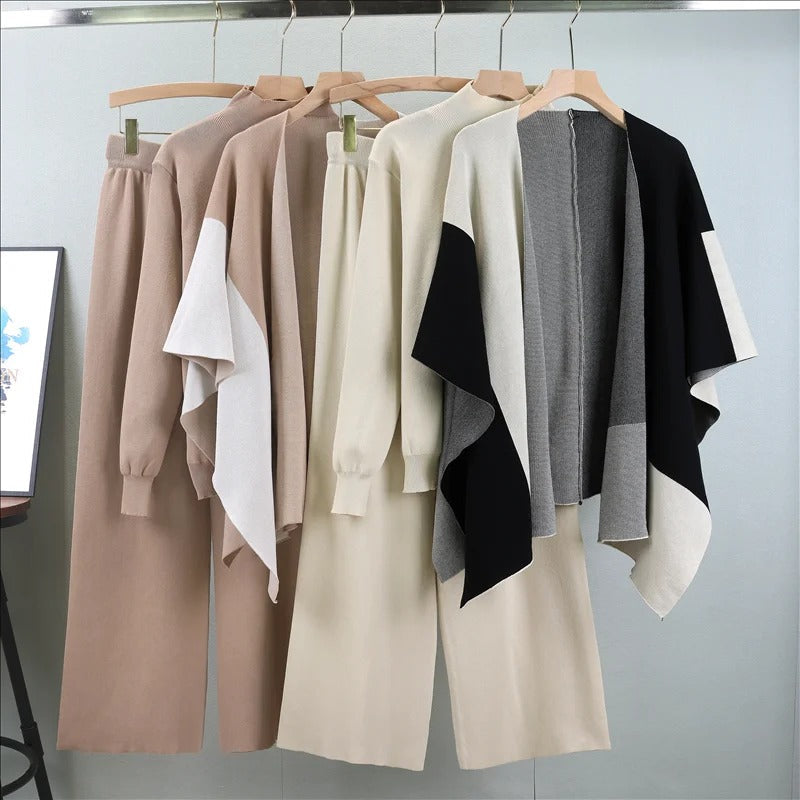 Alyssa™ – Eleganter dreiteiliger Strickanzug