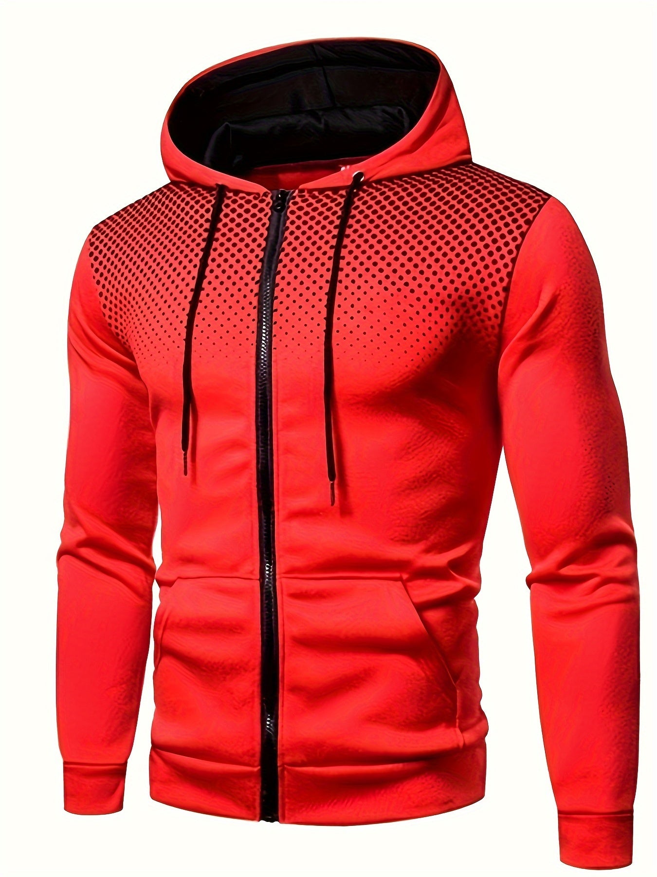 Men's Thermal Hoodie, Casual Pullover Sweatshirt, Fall/Winter Wear