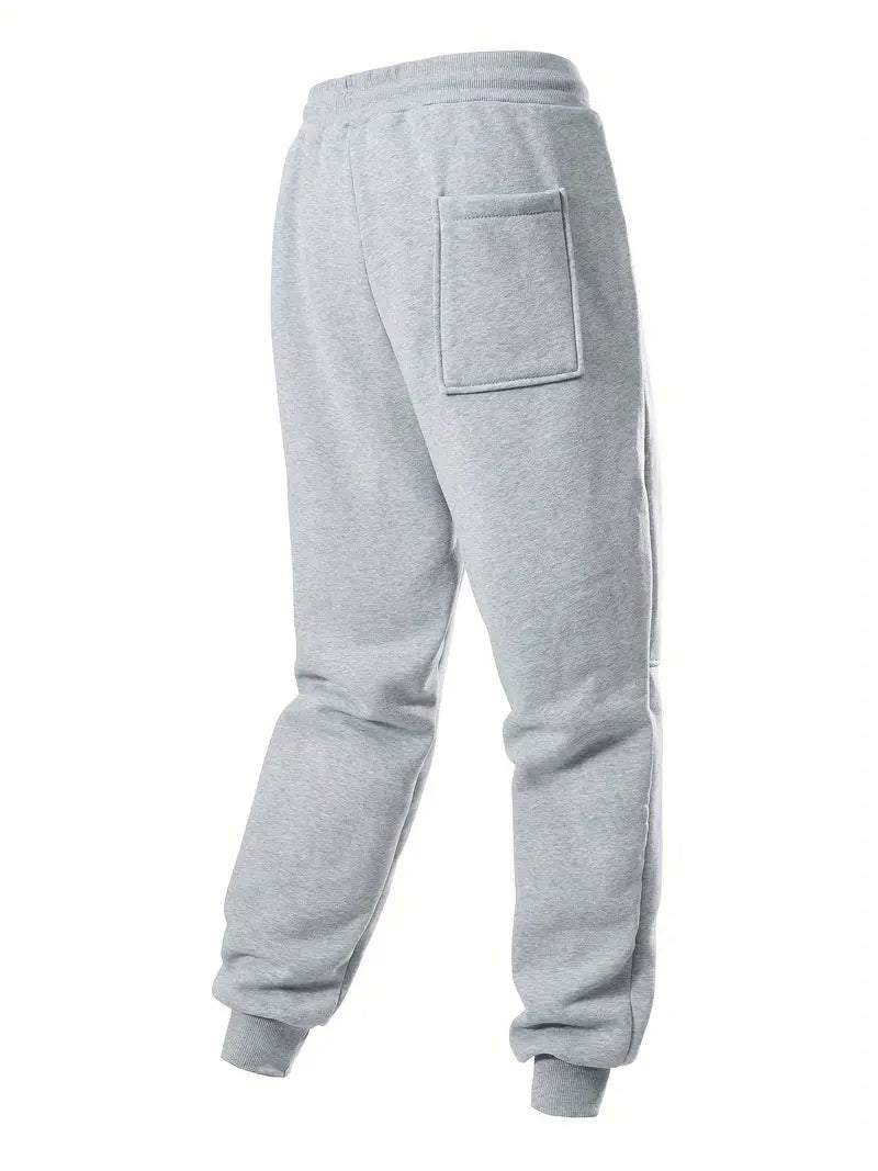 3pcs Men's Casual Joggers - Solid Color, Drawstring Waist, Pockets