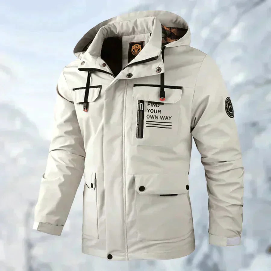 Logan™ – Bequeme, winddichte und wasserdichte Jacke mit mehreren Taschen