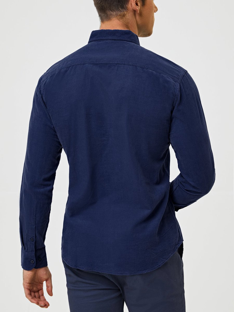 Samuel™ - Camisa clássica e confortável de veludo cotelê com vários bolsos e manga comprida