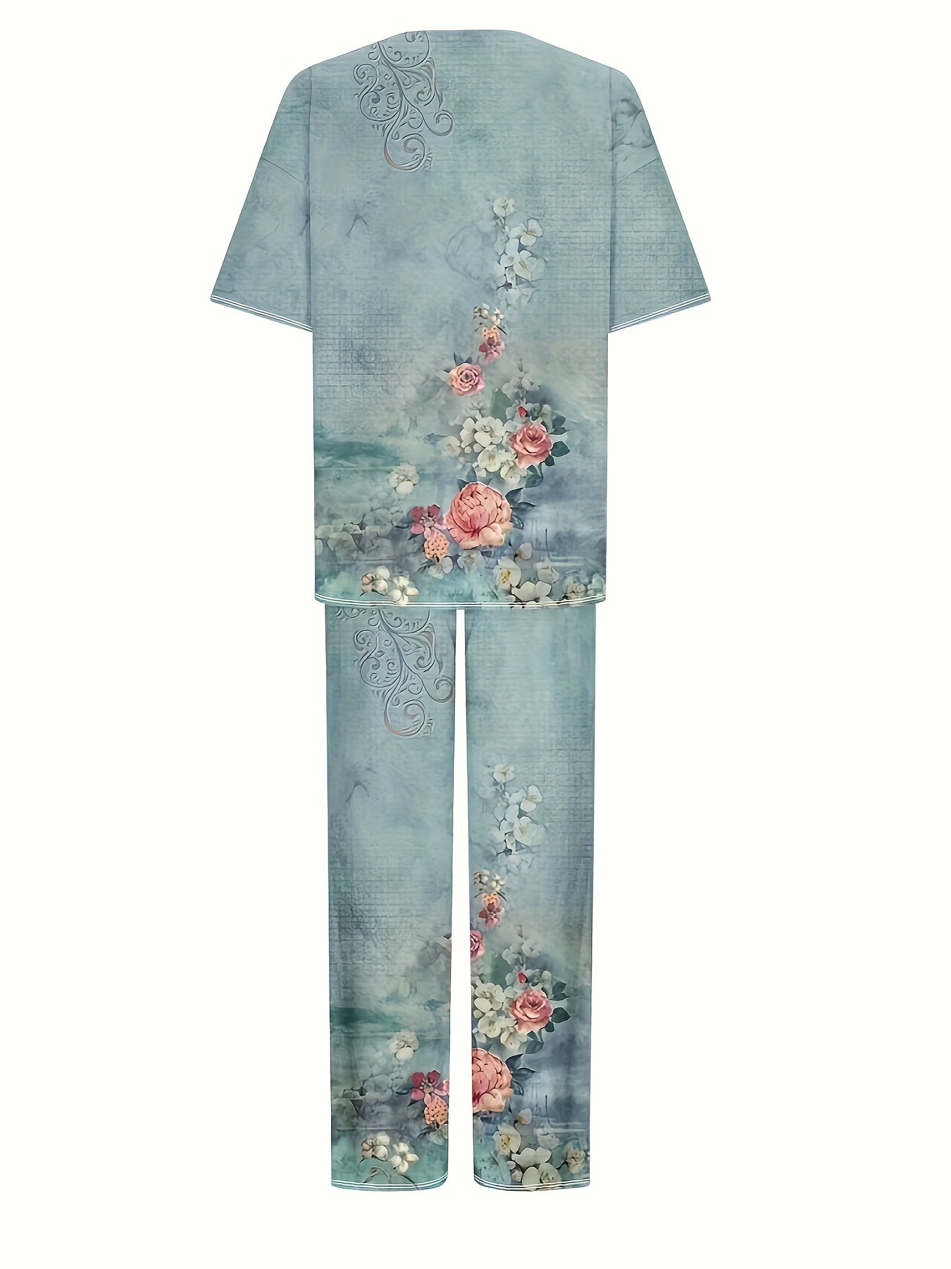 Blue Vintage Flower