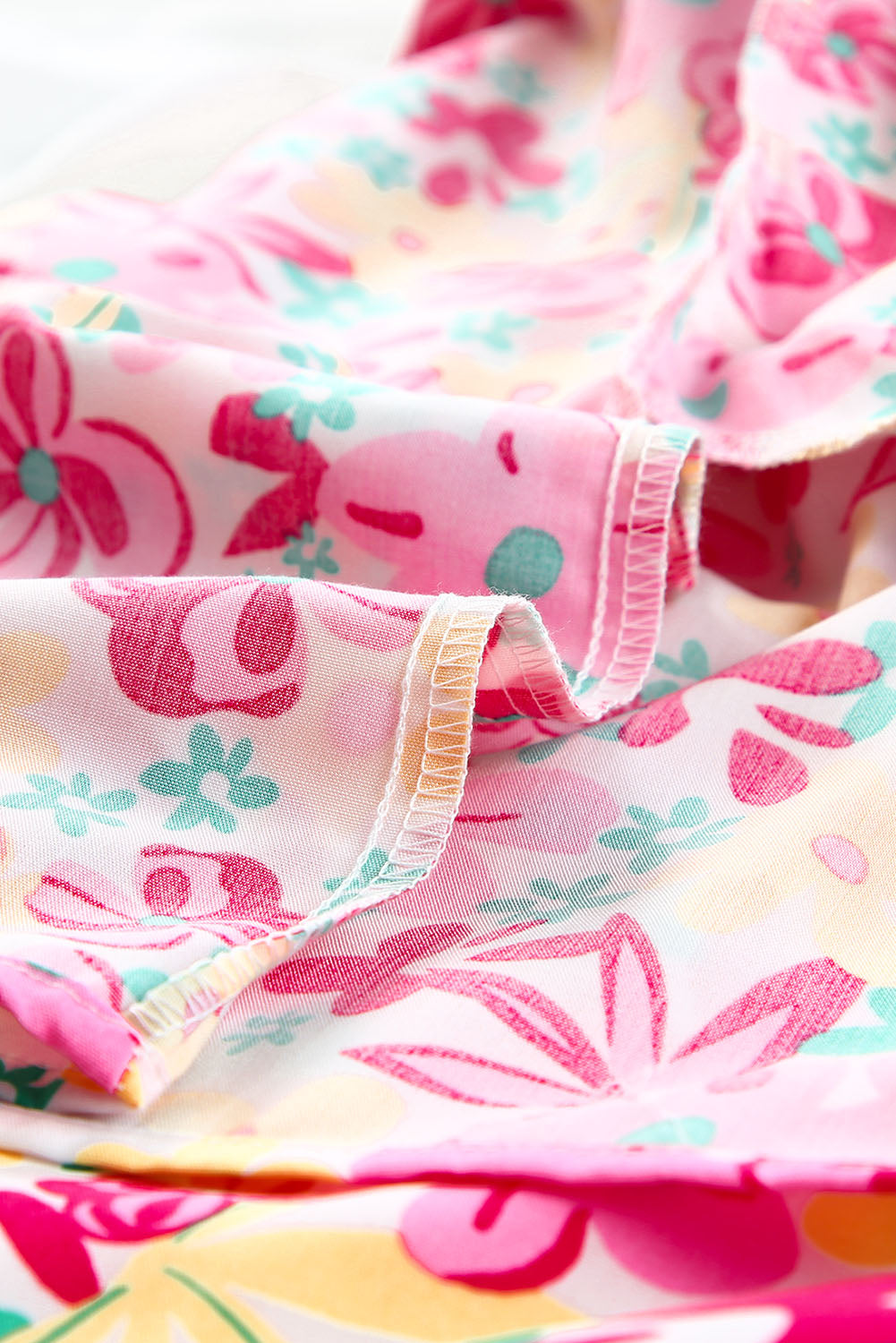 Smocked Bodice Ruffle Floral Dresses