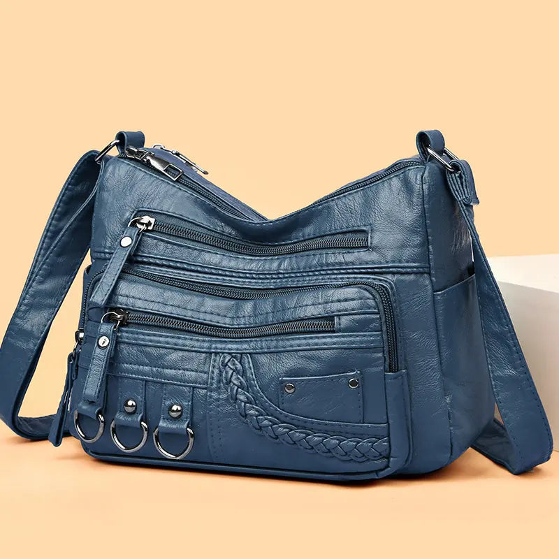 Olivia™ Vintage Charm | Weiche Reißverschlusstasche