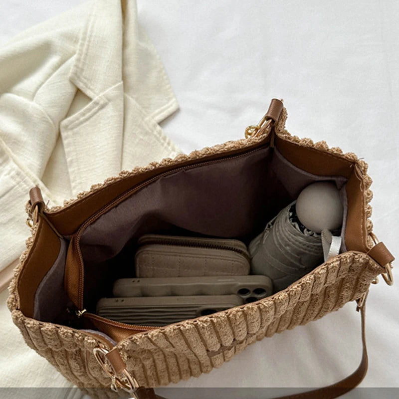 Layla™ - Bolsa elegante de veludo cotelê