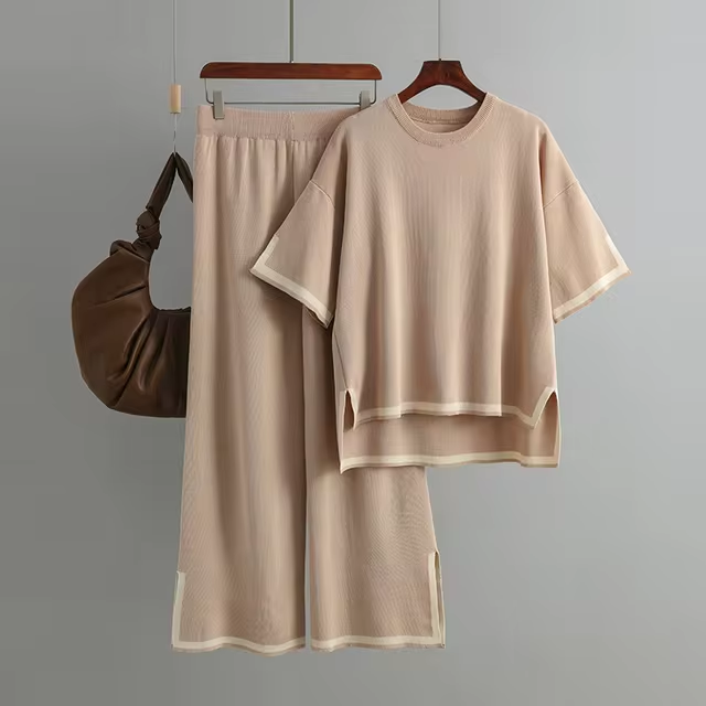 Charlotte™ – Elegantes Kurzarm-Co-Ord-Set aus Eisseide