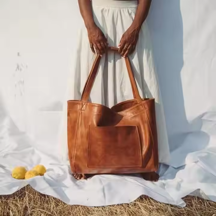 Amelia™ - Bolsa de Ombro Vintage em Couro