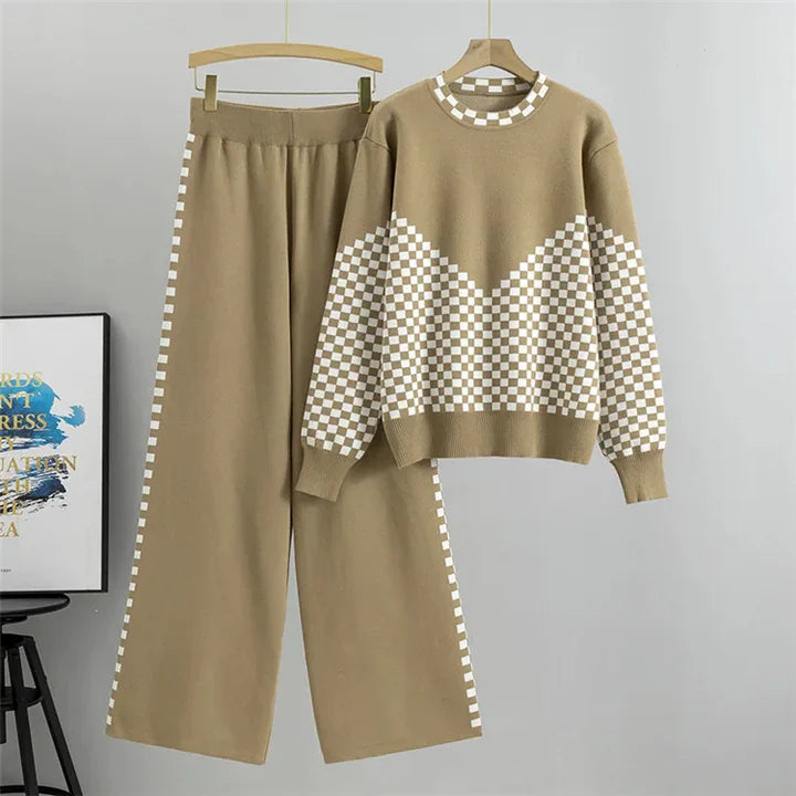Avery™ - Pyjama-Lounge-Set mit Strickpullover