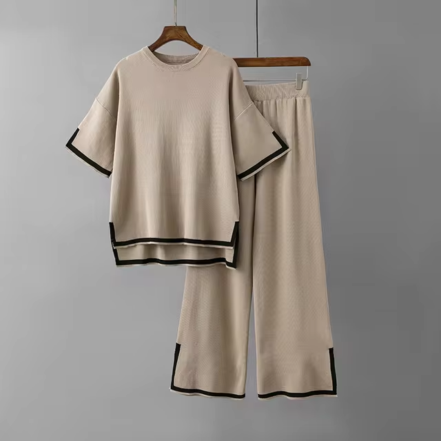 Charlotte™ – Elegantes Kurzarm-Co-Ord-Set aus Eisseide