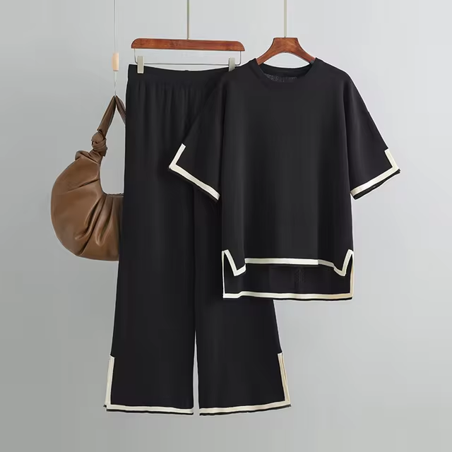 Charlotte™ – Elegantes Kurzarm-Co-Ord-Set aus Eisseide