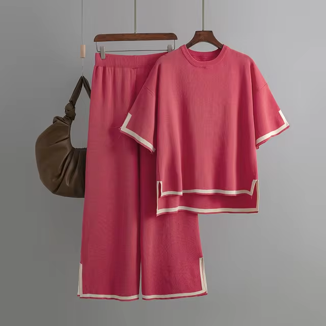 Charlotte™ – Elegantes Kurzarm-Co-Ord-Set aus Eisseide