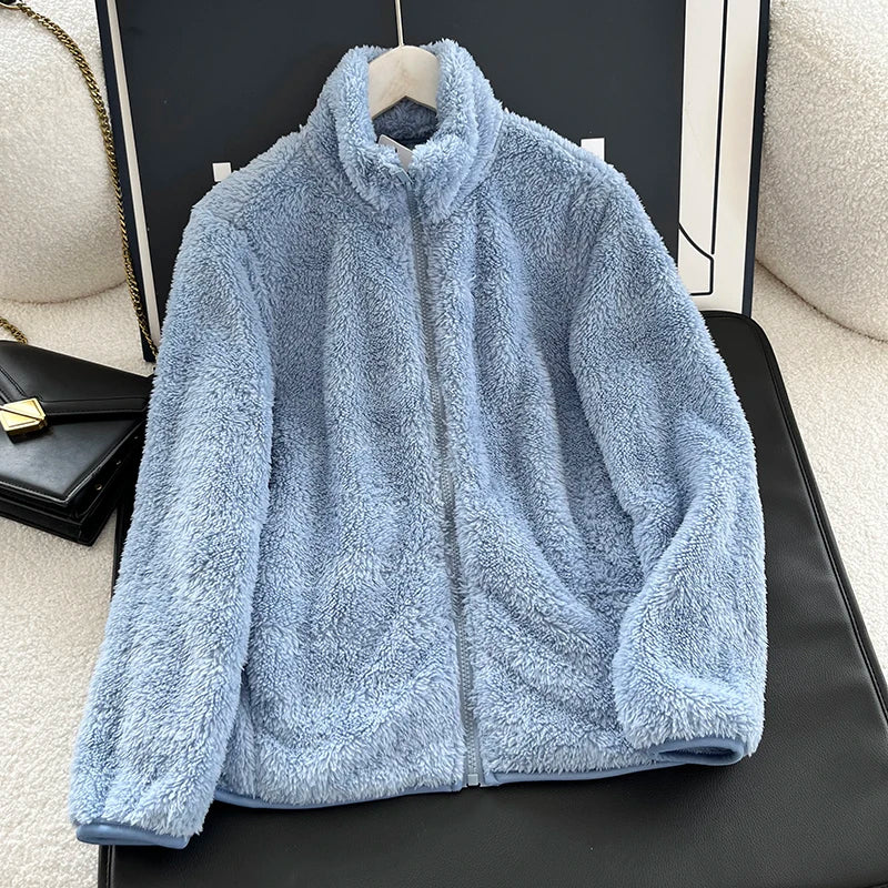 Riley™ - Kuscheliger Teddymantel mit Reißverschluss