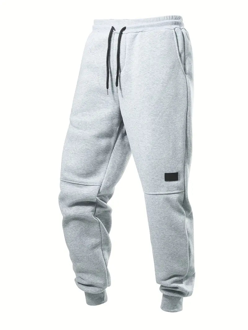 3pcs Men's Casual Joggers - Solid Color, Drawstring Waist, Pockets