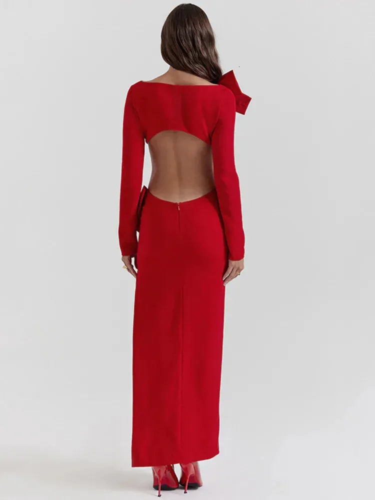 Aubrey™ - Vestido longo atraente com laços