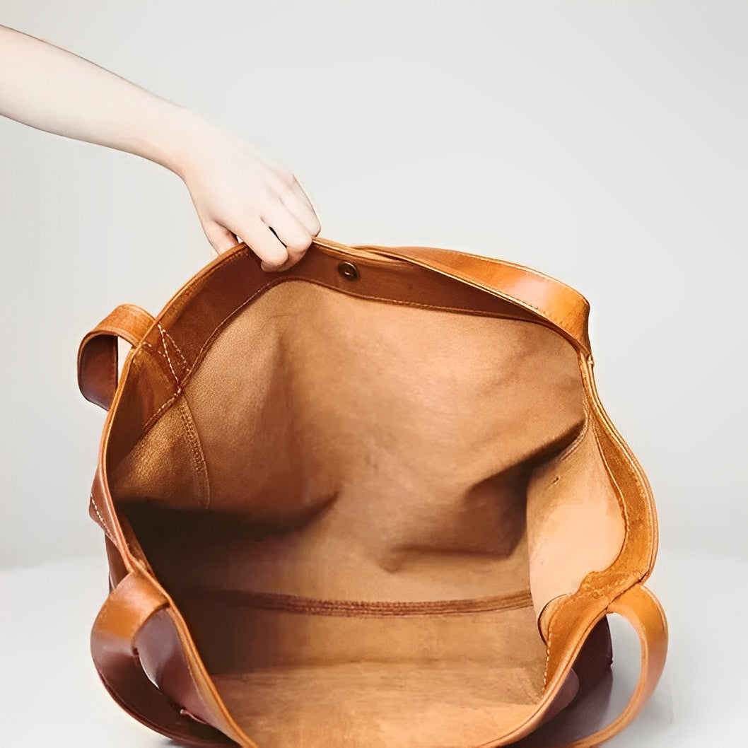 Amelia™ - Bolsa de Ombro Vintage em Couro