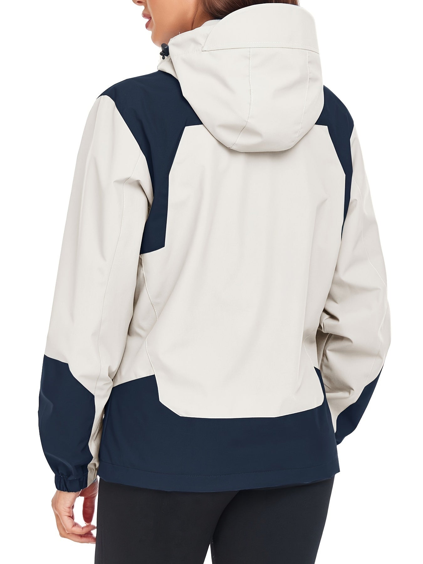 Womens Waterproof Rain Jacket Lightweight Active Outdoor Raincoat With Removable Hood