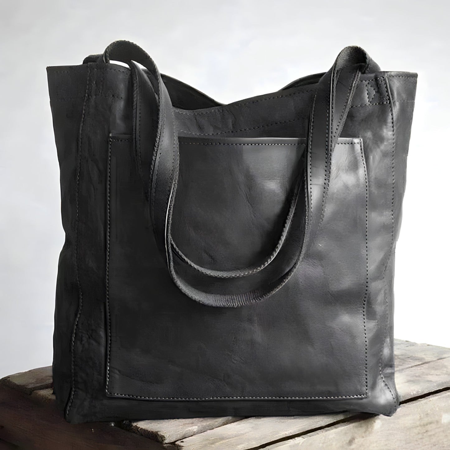 Aria™ - Bolsa Tote de Couro Vegana Feita à Mão