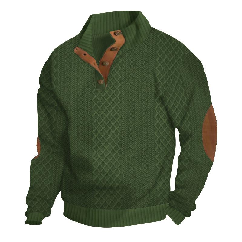Logan™ – Bequemer Strickpullover mit Stehkragen und langen Ärmeln