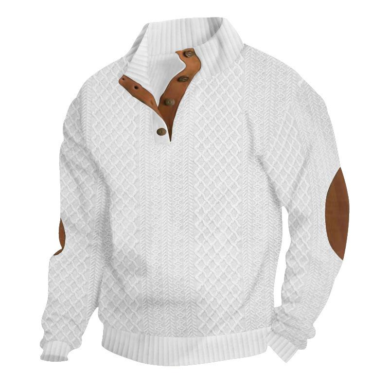 Logan™ – Bequemer Strickpullover mit Stehkragen und langen Ärmeln