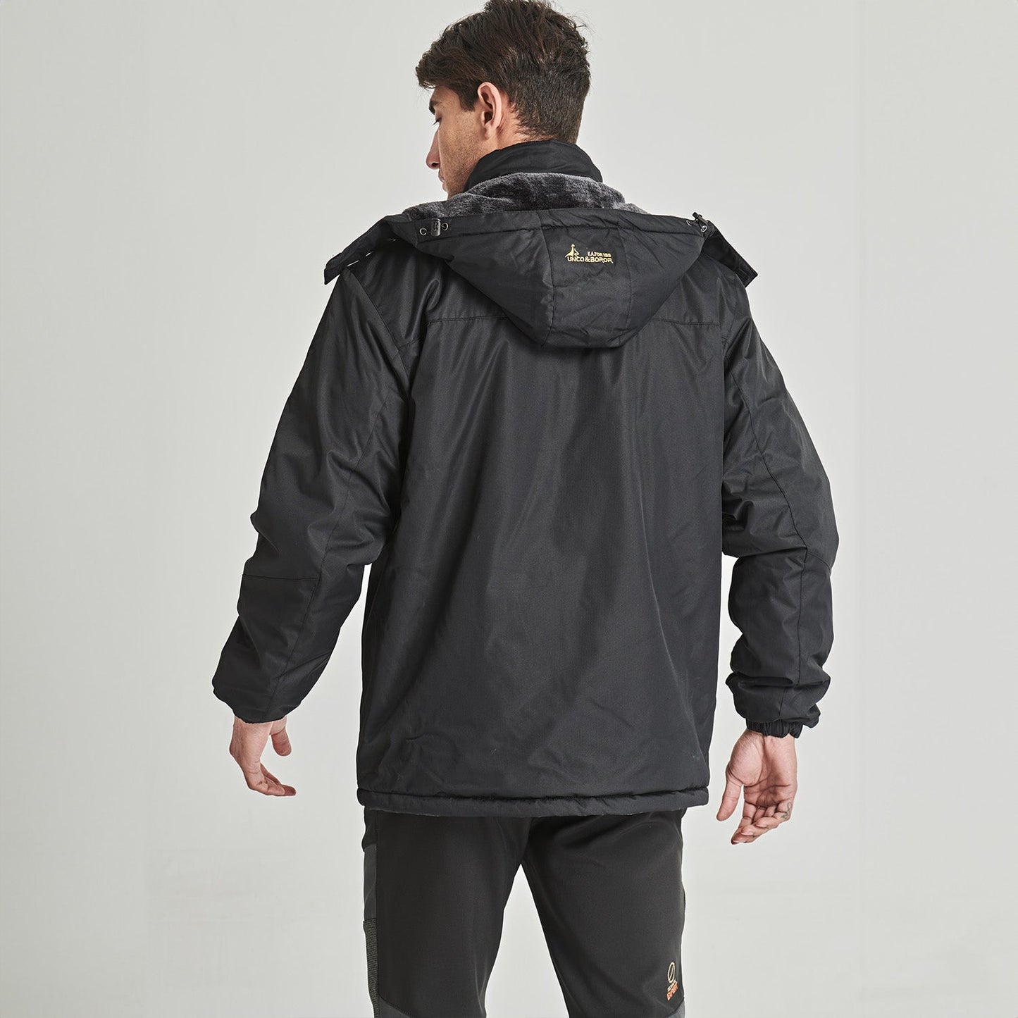 Men's Winter Jacket Water Repellent Ski Snow Jacket Warm Fleece Coat