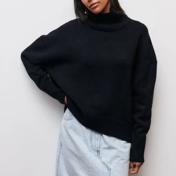 Amandine | Suéter Oversized de Gola Alta