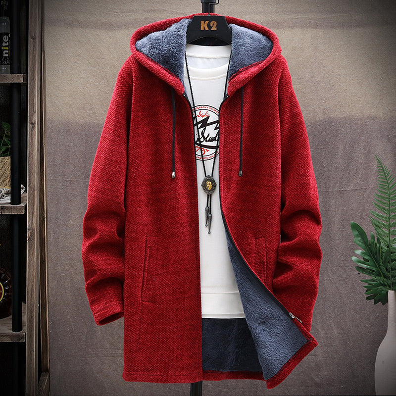 Gabriel | Lange Strickjacke mit Kapuze