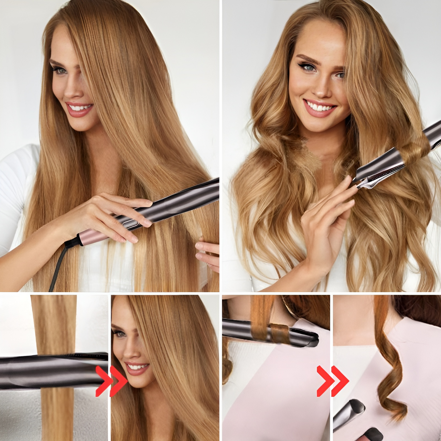 CurlPro™ - Modelador de cabelo mágico e modelador de cachos 2 em 1