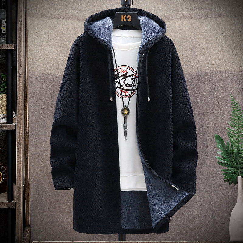 Gabriel | Lange Strickjacke mit Kapuze
