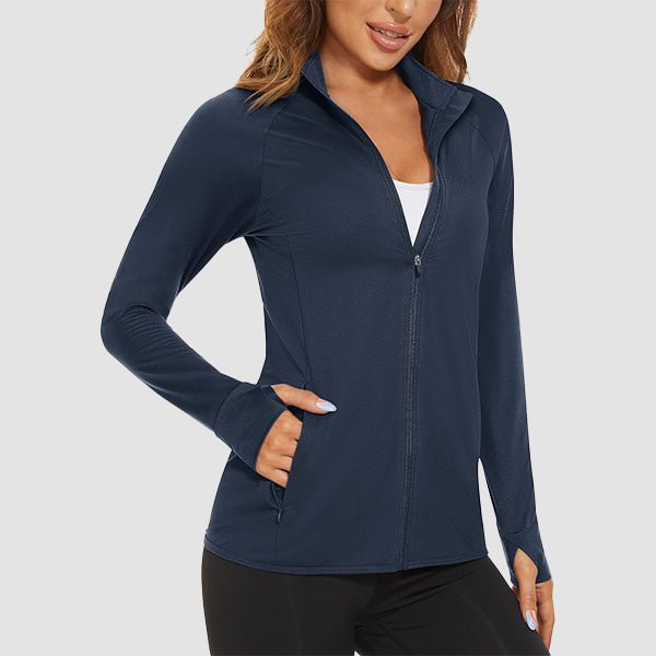 Women's Sun Protection Tennis Jacket Lightweight UPF50+ Long Sleeve Shirts