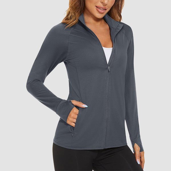 Women's Sun Protection Tennis Jacket Lightweight UPF50+ Long Sleeve Shirts