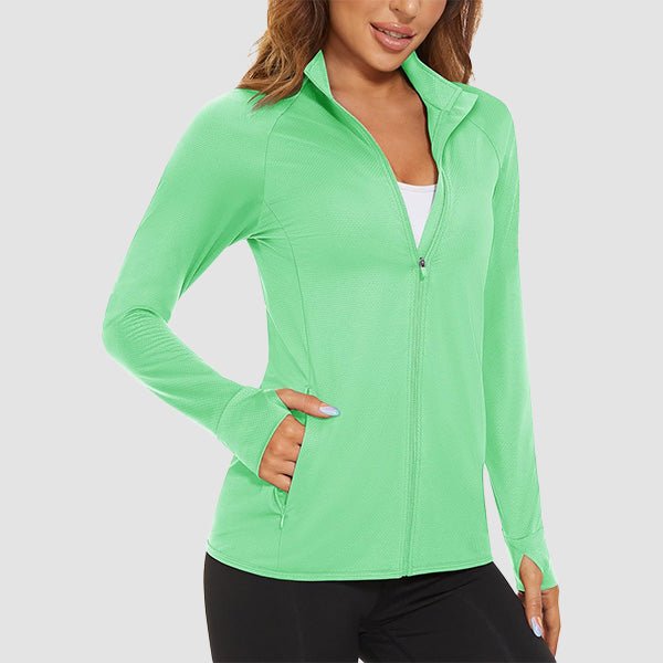 Women's Sun Protection Tennis Jacket Lightweight UPF50+ Long Sleeve Shirts
