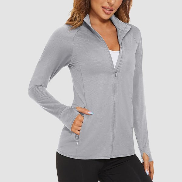 Women's Sun Protection Tennis Jacket Lightweight UPF50+ Long Sleeve Shirts
