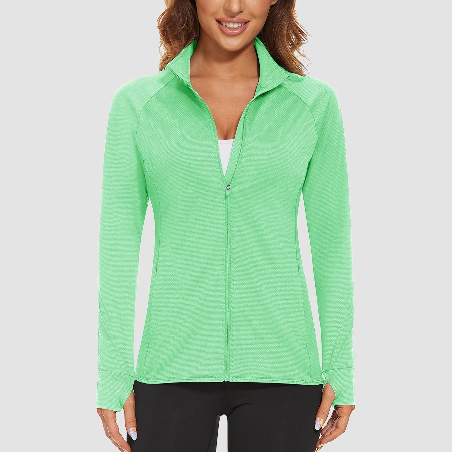 Women's Sun Protection Tennis Jacket Lightweight UPF50+ Long Sleeve Shirts