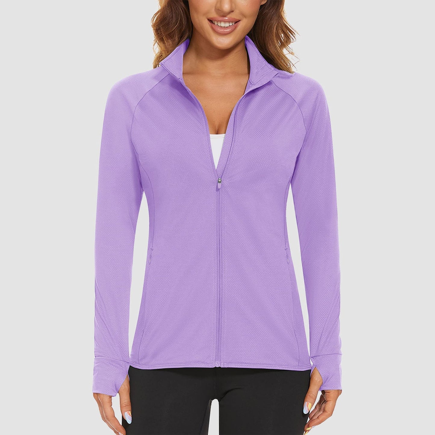 Women's Sun Protection Tennis Jacket Lightweight UPF50+ Long Sleeve Shirts