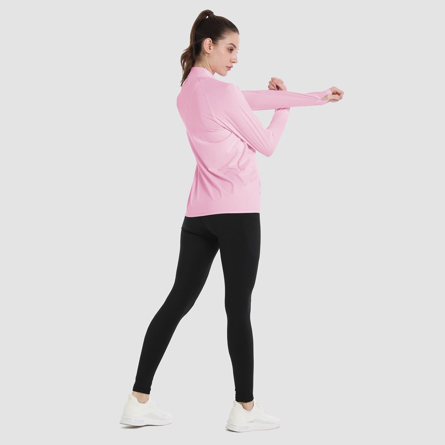Women's Sun Protection Tennis Jacket Lightweight UPF50+ Long Sleeve Shirts