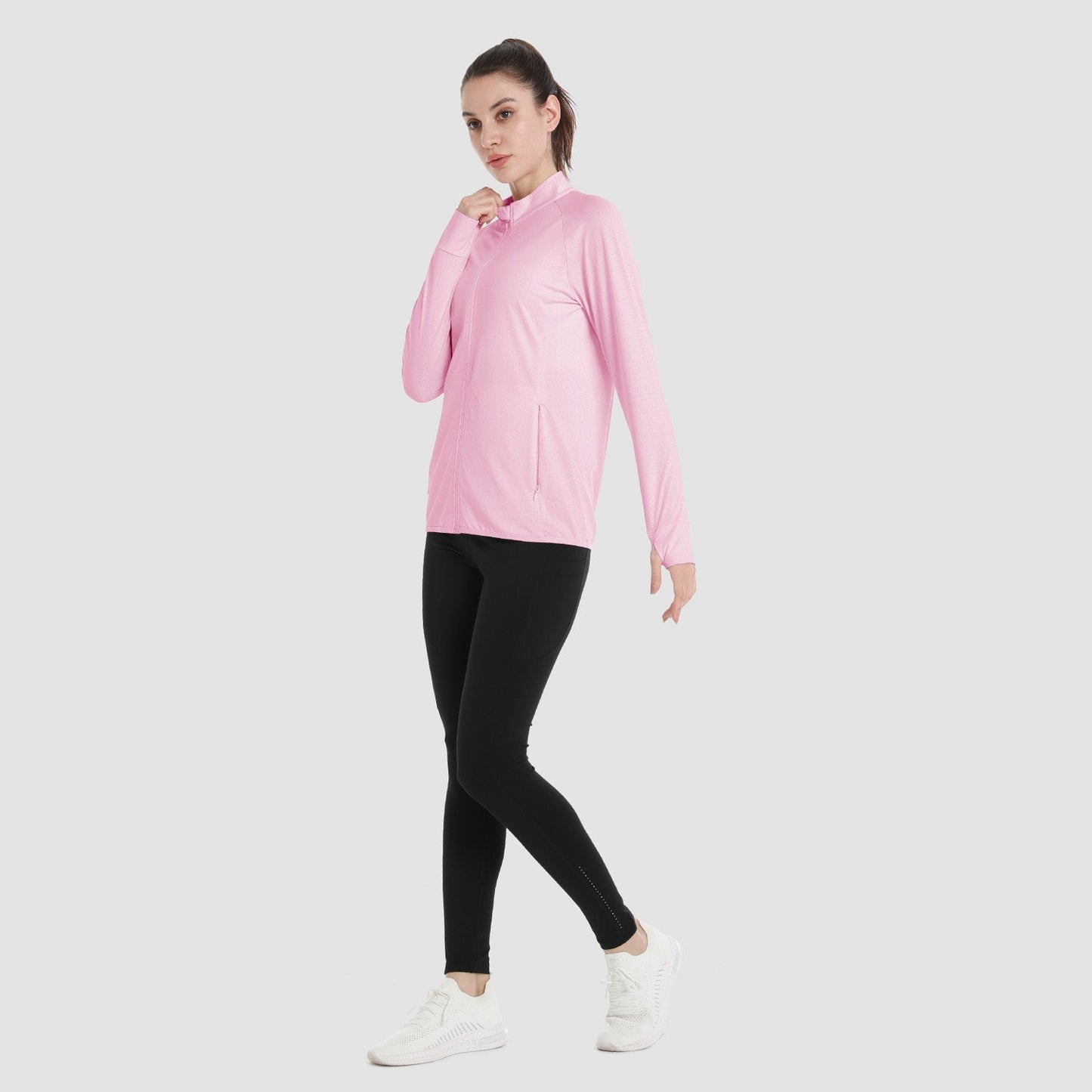 Women's Sun Protection Tennis Jacket Lightweight UPF50+ Long Sleeve Shirts