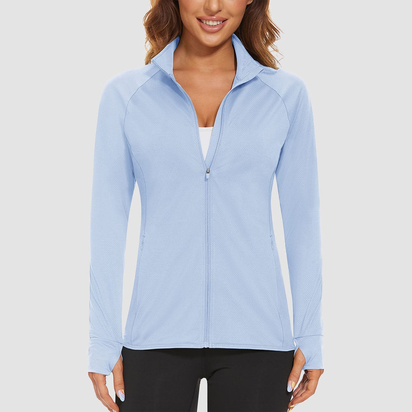 Women's Sun Protection Tennis Jacket Lightweight UPF50+ Long Sleeve Shirts