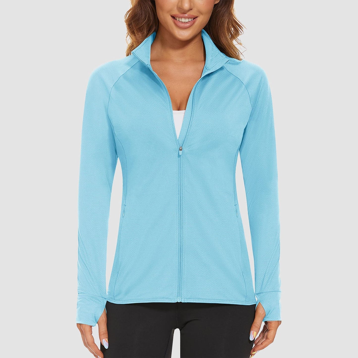 Women's Sun Protection Tennis Jacket Lightweight UPF50+ Long Sleeve Shirts