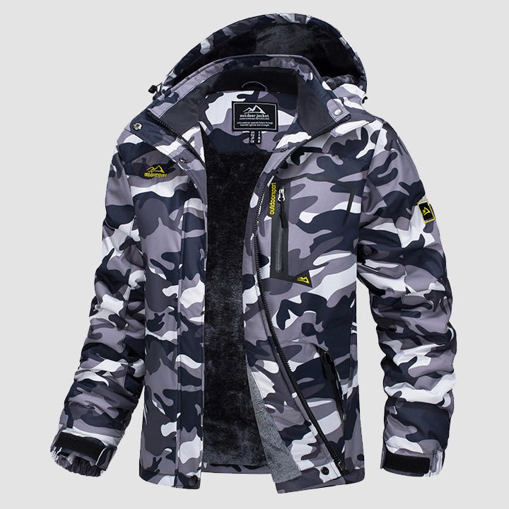 Women's Water-Resistant Fleece Ski Jacket with 4 Pockets - Warm Parka