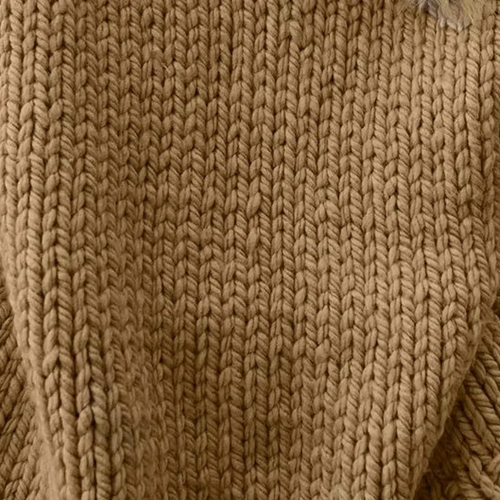Manon | Lässiger Strickpullover mit halbhohem Kragen