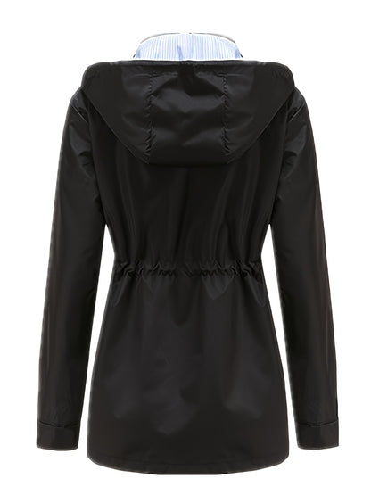 2025 New Autumn And Winter Detachable Hooded Trench Coat for Women, Plus Size Stylish Casual Outdoor Raincoat.