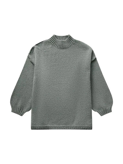Manon | Lässiger Strickpullover mit halbhohem Kragen