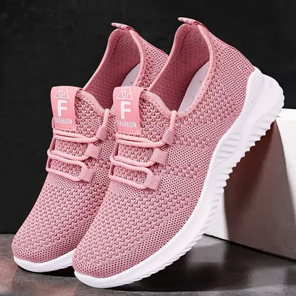 Lässige Slip-On-Sneakers für Damen, leichte, sportliche Turnschuhe mit weicher Sohle