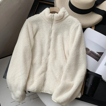Riley™ - Kuscheliger Teddymantel mit Reißverschluss