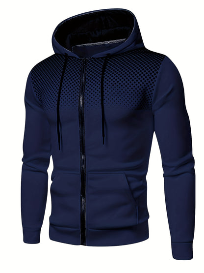 Men's Thermal Hoodie, Casual Pullover Sweatshirt, Fall/Winter Wear