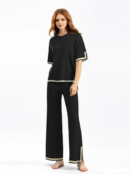 Charlotte™ – Elegantes Kurzarm-Co-Ord-Set aus Eisseide