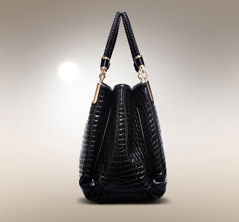 Isabella™ Elegância duradoura | Bolsa estilosa com padrão crocodilo 