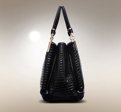 Isabella™ Elegância duradoura | Bolsa estilosa com padrão crocodilo 